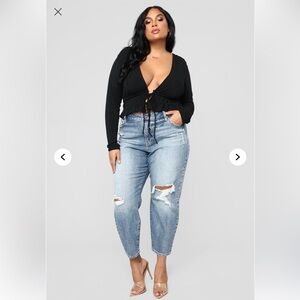 Tobi High Rise Mom Jeans
